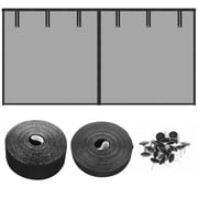 Garage Door Screen, 16x7 Ft Magnetic Closure Heavy Duty Weighted Bottom Garage Screen Doors for 2 Car Garage, Fiberglass Mesh Anti Annoying Animal Out