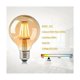thumbnail image 3 of Bombilla vintage JKWG E27, lámpara Edison, bombilla LED retro vintage, bombilla decorativa G80 de 4 W, luz blanca cálida, ideal para iluminación nostálgica en restaurantes, hogares,, 3 of 5