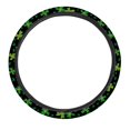 thumbnail image 2 of Kuiaobaty Car Steering Wheel Cover St.Patrick's Day Shamrock Green Pattern Car Wheel Cover Protector Steering Wheels Accessories Easy to Install Car Decoration Fit Most Car Truck SUV Van, 2 of 6