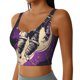 thumbnail image 2 of Fotbe Astronaut Floating purple Space Sujetador Deportivo Largo sin Aros para Mujer con Almohadillas y Soporte Medio, Transpirable y Absorbente, Camiseta Tipo Chaleco o Tank Top-X-Large, 2 of 8