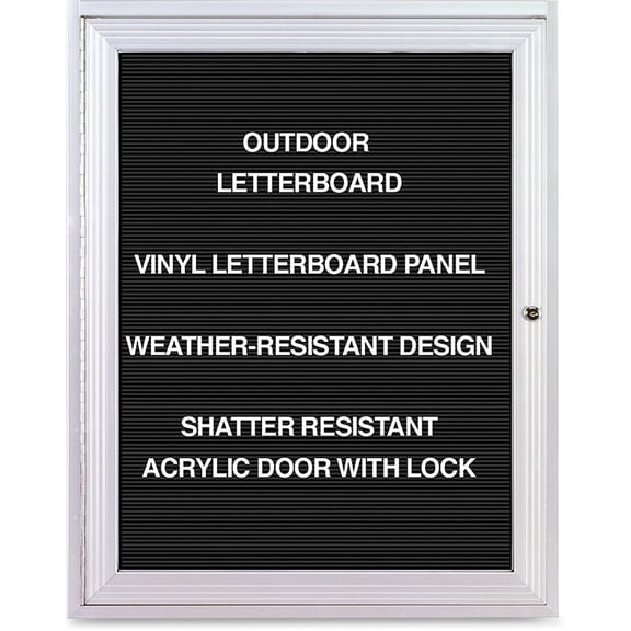 Ghent, GHEPA13624BXBK, Outdoor Letterboards, 1 Each