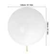 thumbnail image 2 of HAMPPLIES White Latex Weather Balloon for Professional Meteorological Research and Event Decoration, 2 of 8