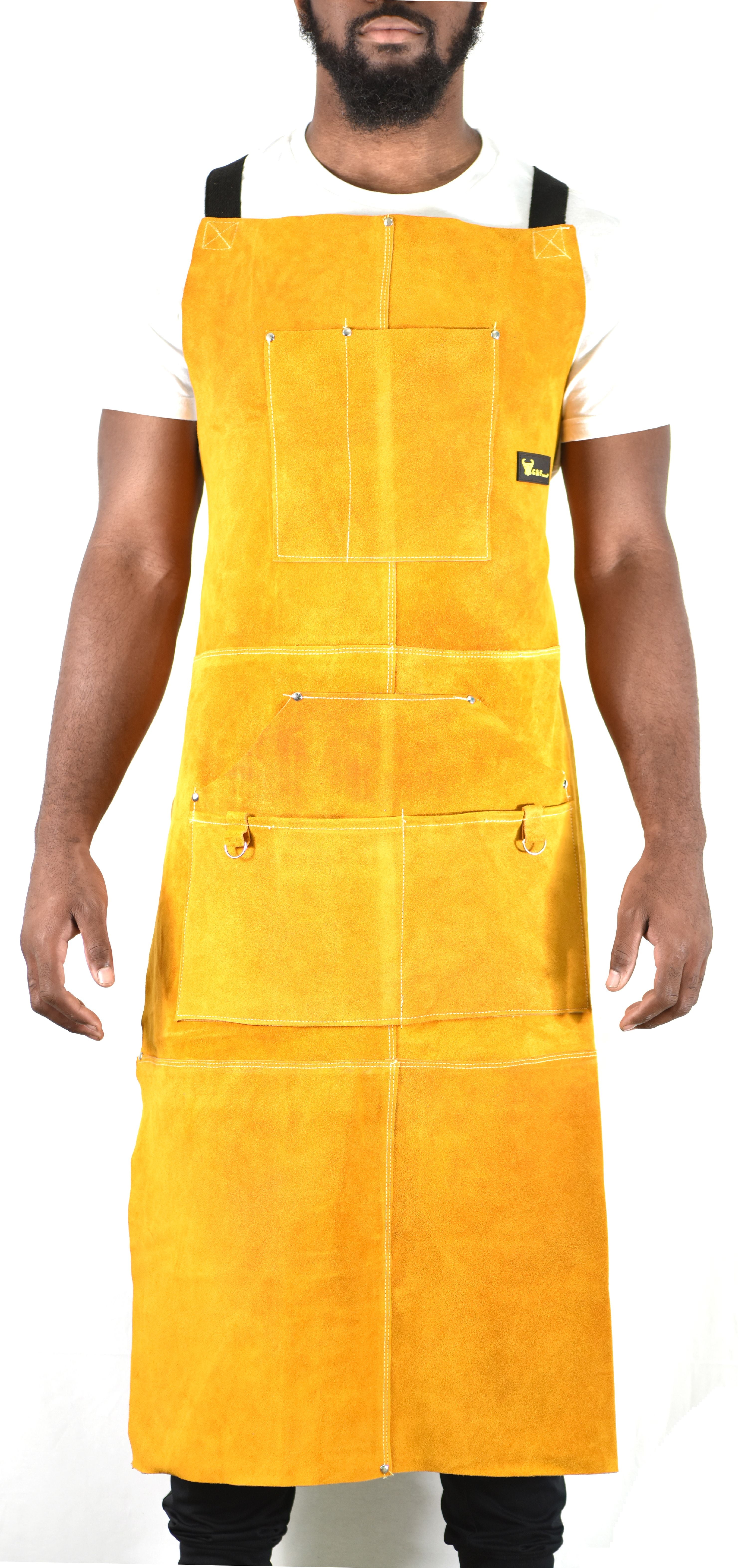 G & F Products Leather Welding Apron Men & Women Heat FlameResistant 6