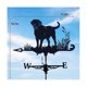 thumbnail image 3 of Veleta de metal para perro, silueta de veleta, indicador de dirección del viento decorativo para jardín para patio al aire libre Granja, 3 of 5