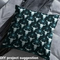 thumbnail image 2 of jejeloiu Vinatge Aztec Print Fabric by the Yard 1 Yard,Farm Bull Skull Home Decor Fabric by the Yard,Blue White Sewing Fabric For Adults,Super Cozy Room Decor, 2 of 6