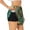 Black, variant on Emerald Color Gold Marble for Double-layer Running Short for Women, Perfect for Gym, Tennis, and More, Featuring a Convenient Pocket-Large