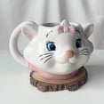 thumbnail image 2 of Taza de cerámica divertido Anime la gata Marie Aristogatos figuras de acción de juguete encantador Marie tazón taza regalos creativos para niños niñas, 2 of 5