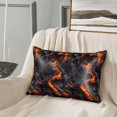 thumbnail image 2 of Pofeuu Molten Lava Abstract Flow Print Satin Pillowcase for Hair and Skin Pillow Cases, Silk Pillow Cases, Soft Cooling Pillow Covers, 20x30 Inches（Pillow core not included）, 2 of 7