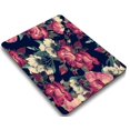 thumbnail image 3 of KSK KAISHEK Only for Old Version MacBook Air 13" Case 2017-2014/2013//2012/2011/2010 Release Model A1369 & A1466, Plastic Hard Shell Case + Black Keyboard Cover, Flowers 268_1, 3 of 5