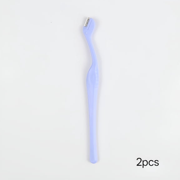 RAGUPEL Mini Eyebrow Razor Set - 6 Pieces of Clear,Clear Purple,and Light Blue Eyebrow Trimmers for Women's Face Shaving and Lip Hair Removal