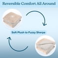thumbnail image 5 of PETMAKER Dog Blanket - 60x80in Sherpa Blanket for Bed, Couch, or Car (Tan), 5 of 9