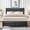 Black, variant on Taomika Platform Twin Size Bed Frame With Wood Headboard, Brown Bed Frames