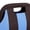 Blue And Brown, variant on Knit Striped Handbag, 11.8 x 7.9 x 3.5 Inch Polyester With Cutout Top Handle, Lightweight For Commute Shopping Or Travel - Green And Pink
