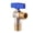 Brass Blue Handle, variant on Tizuqe 1/2inch Turn Angle Stop Valves Bathroom High Flows Hot/Cold Water Shut Off Valves