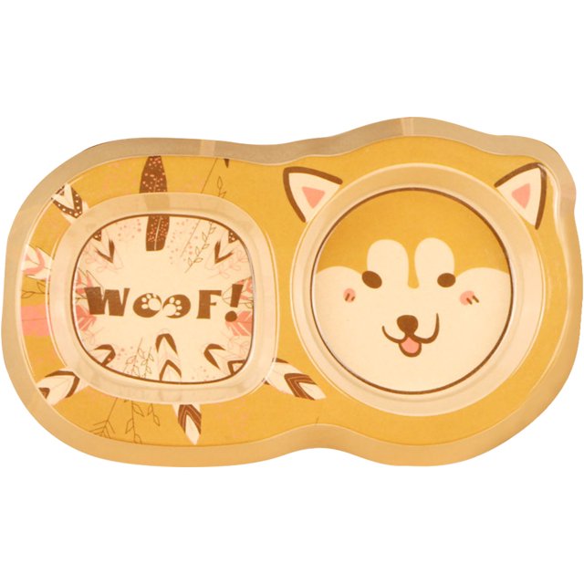 Dog Feeder Cute Cartoon Pattern Non Slip Double Cat Bowls Water Bowls for Pets