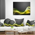 thumbnail image 4 of Designart Green Gold Texture Pattern - Abstract Throw Pillow - 18x18, 4 of 5