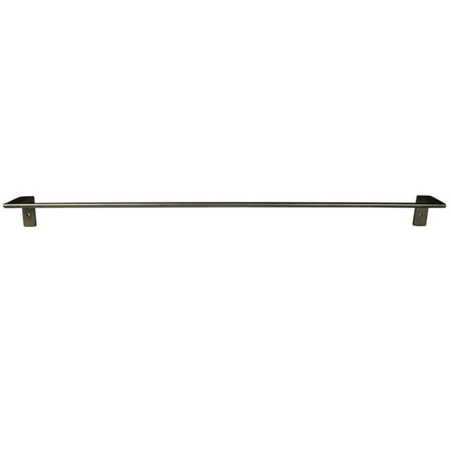 Benjara BM237024 Traditional Style Metal Towel Rod, Silver