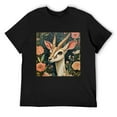 thumbnail image 3 of Hanmun Gazelle Men's Graphic Tees Print Vintage T-Shirts Short Sleeve Crew Neck Casual Size S-3XL, 3 of 9