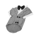 thumbnail image 4 of Traje Para Perros, Esmoquin Para Perros, Traje Para Perros Pequeños, Ropa Para Perros, Traje De Boda Para Perros Para Fiesta De Halloween ANGGREK Gris L, 4 of 8