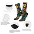 thumbnail image 3 of Fuzoiu Tropical Tribe Mask Print Athletic Crew Socks for Men & Women,Casual Crew Socks,Above Ankle Crew Socks for Business, Casual, 3 of 6