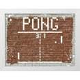 thumbnail image 2 of Stephen Chambers 24x19 White Modern Wood Framed Wall Art Titled - Pong, 2 of 6