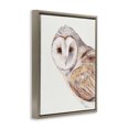 thumbnail image 2 of Peeking Barn Owl Gaze Brown Floating Frame Canvas Art, 25 x 31, Made In USA, 2 of 8