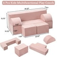 thumbnail image 4 of Yeshouse Sofá modular para niños pequeños y niños, juego de sofá de espuma con cojines desmontables, sofá suave convertible para leer, jugar y dormir en el dormitorio o la sala de juegos, 4 of 8