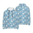 thumbnail image 6 of Bingfone Pelican Reed And Fish Men's Drawstring Hoodie Long Sleeve Pocket Sweatshirts-Medium, 6 of 6