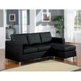 thumbnail image 2 of Benzara Modern Style Sectional Sofa, Black, 2 of 2