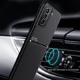 thumbnail image 4 of KAIYANG Funda para teléfono móvil antipolvo y a prueba de golpes TPU + PU para Samsung Galaxy S22 Ultra 5G Estilo A Negro, 4 of 5