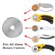 thumbnail image 3 of Cuchillas de repuesto para cortador rotativo Headley Tools de 45 mm, paquete de 10, 3 of 7