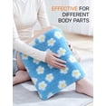 thumbnail image 4 of ALLJOY Electric Large Heating Pad for Neck, Back, and Shoulders with 6 Heat Levels & 8 Timers, Auto Shut Off - 24" x 12" - Blue, 4 of 8
