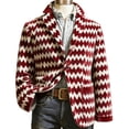 thumbnail image 4 of oqasdz Blazer for Men Festive Corduroy Stylish Distinctive Pattern and Modern Casual Lightweight Sport Coat Party Evening Wedding Prom, 4 of 4