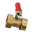 thumbnail image 3 of Brass Ball Valve with Rotary Handle Male Female Thread Hose Connector Switch Garden Farmhouse Water Flow Control Home Fitting 1/2 Inch, 3 of 7