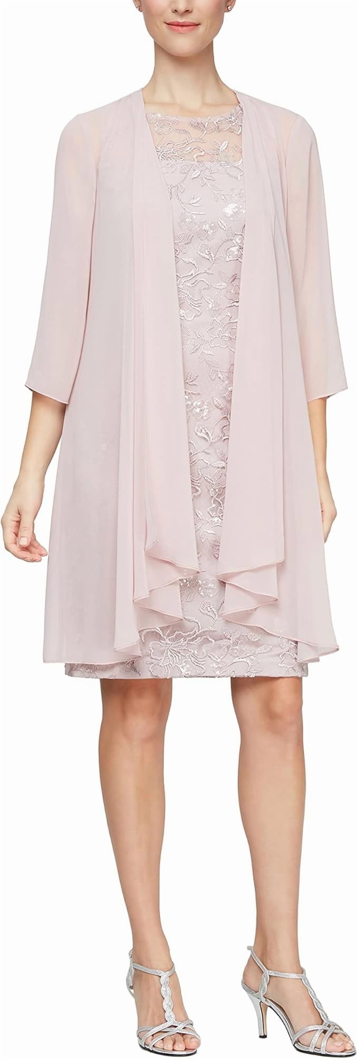 Alex Evenings Womens 2PC Embellished Dress With Jacket - Walmart.com