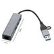thumbnail image 3 of Adaptador de red USB 3.0 Hub Aleación de aluminio USB3.0 a Hub de tarjeta de red Gigabit, 3 of 9