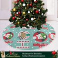 thumbnail image 6 of FMSHPON Christmas Santa Snowman Deer Xmas Christmas Tree Skirt Stand Mat for Holiday Party Decoration Indoor Outdoor 36 inches, 6 of 6