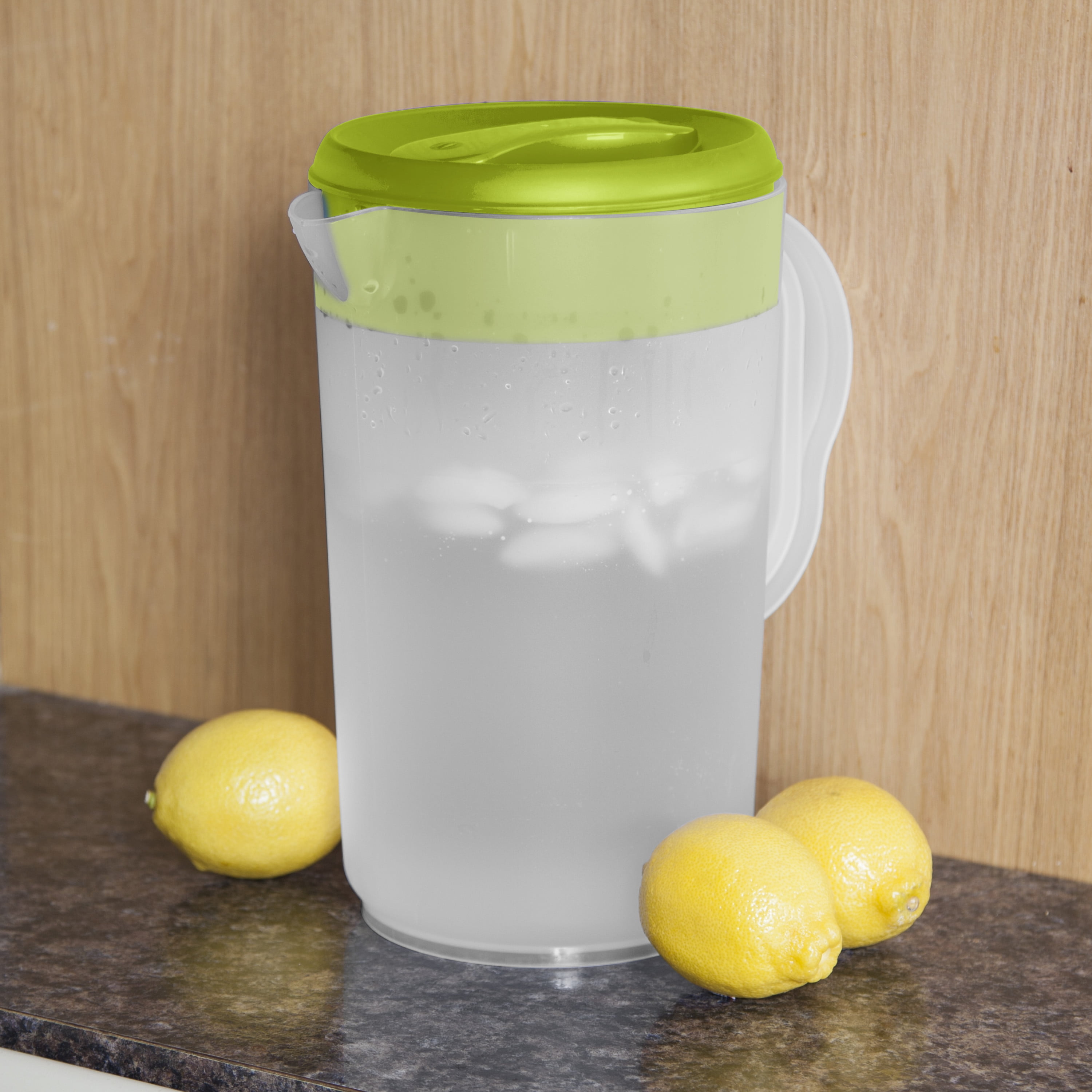 Sterilite, Pitcher, Twist & Pour 1 Gallon Pitcher, Risky Lime, 1 gal, convenient for portable cold storage.