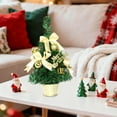 thumbnail image 4 of Wooowa Christmas Mini Tabletop Tree Figurines, Festive Small Decor for Desks & Countertops, 4 of 7