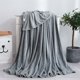 thumbnail image 1 of Manta de forro polar de color liso de 100x140cm, suave, de microfibra de poliéster, para cama, sofá, todas las estaciones, ligera, transpirable, ideal como regalo (gris plateado, 1 pieza). Rkxzt, 1 of 9
