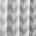 thumbnail image 6 of Efavormart 2 Panels White/Silver Polyester Chevron Design Thermal Insulated Blackout Room Darkening Grommet Top Curtain 52"x64", 6 of 10
