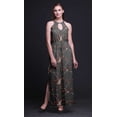 thumbnail image 2 of Bimba Bird Ladies Sleeveless Long Print Maxi Dress with Side Slits Summer Wear-X-Small, 2 of 6