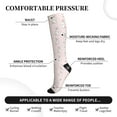 thumbnail image 3 of Lsque Rabbit Pattern Sport Compression Socks for Men & Women 15-20 mmHg Knee High Nurse Pregnant Running Medical and Travel Athletic, 3 of 6