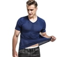 thumbnail image 5 of CONZONE Men's Gym T-Shirts Short Sleeve Mesh T Shirts for Men Casual V Neck Solid Color Lightweight Workout Tees Soft Cozy Athletic Tops, 5 of 6