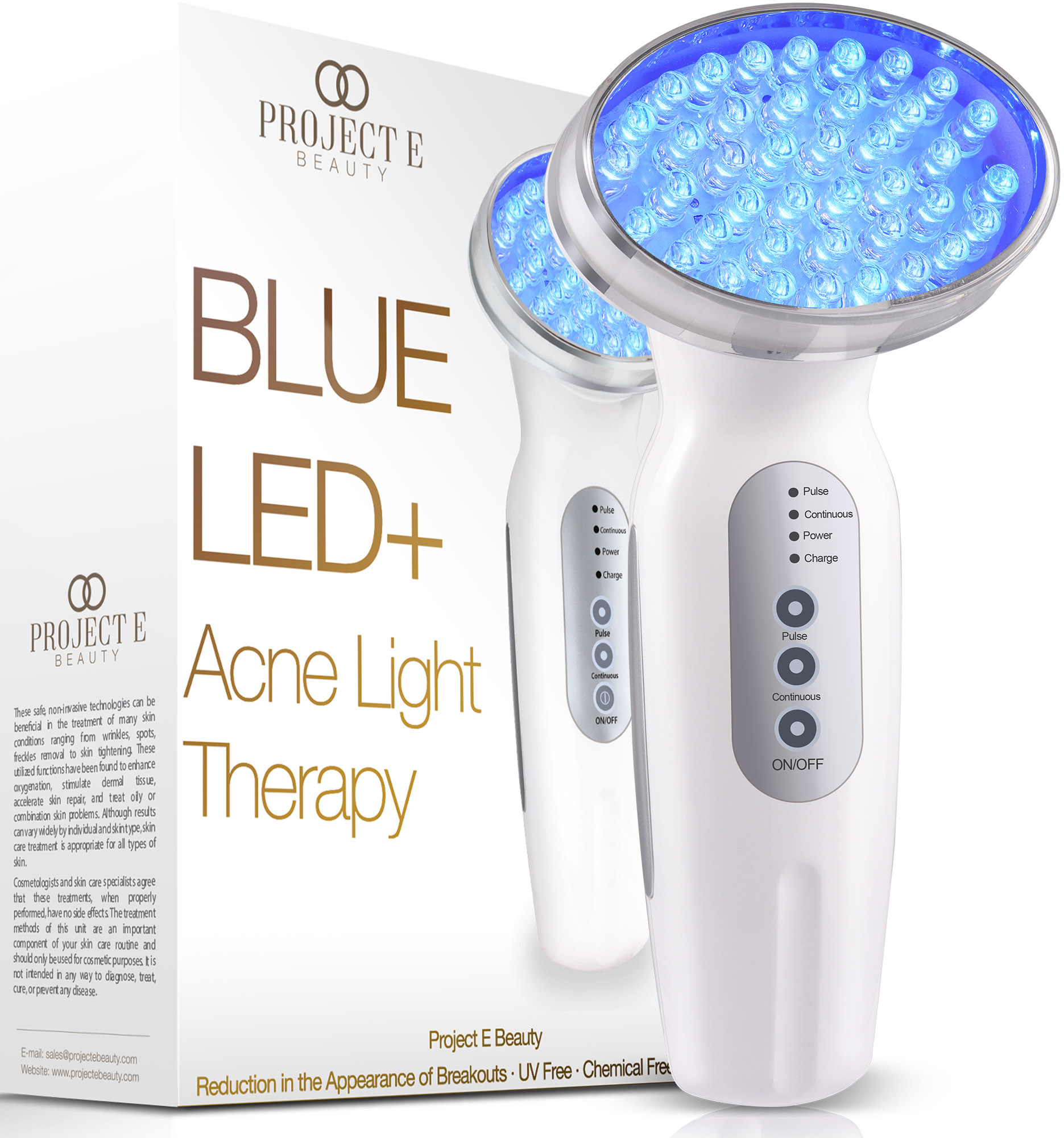 Project E Beauty Blue LED+ | Acne Light Therapy | Spots Removal | Minimize Pores | for Oily Skin - image 3 of 9