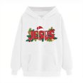 thumbnail image 2 of Uootdi Christmas Hoodie for Women Gift Christmas Tree Xmas Santa Graphic Printed Sweatshirt with Pocket Holiday Shirts, 2 of 4