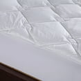 thumbnail image 4 of White Rhombic Quilted Alternative Down Mattress Pad, 4 of 6
