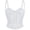 #02 White, variant on Busydd Corset Tops for Women Fashion Spaghetti Straps Lace Camisole Tops for Women Solid Color Sleeveless Women's Tops S