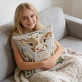 thumbnail image 4 of Tuvgenk Indoors Throw Pillow Covers Embroidered 18x18 In Polyester Pillowcases Multicolor Furry Dog for Couch, 4 of 6