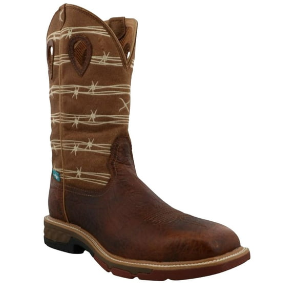 Twisted X Men's 12" Waterproof Western Work Boot Alloy Toe - MXBAW05 7.5 EE  US